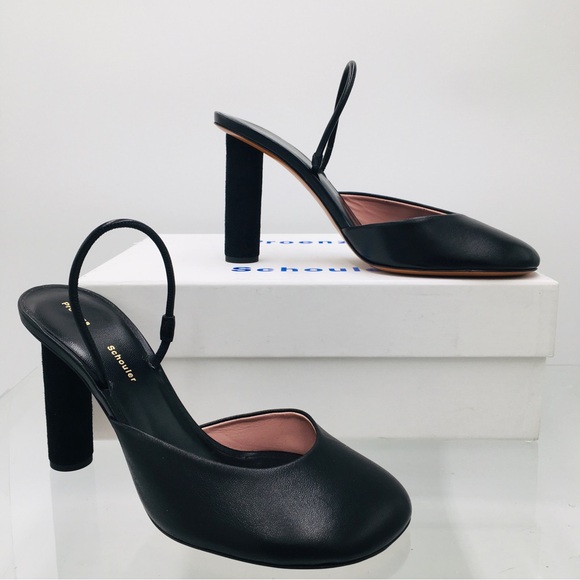 Proenza Schouler- Glove Slingback Pumps Nappa Black Size EU 38.5 M - Picture 4 of 16